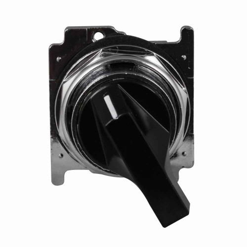 Eaton 10250T3071 10250T pushbutton, 10250T, 30.5 mm, Heavy Duty, Cam 1, 60° throw, NEMA 3, 3R, 4, 4X, 12, 13, Non-illuminated,Lever, Black actuator,Two-position