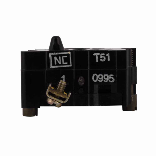 Eaton 10250T51EP 10250T pushbutton contact block, 10250T series, Logic Level Contact Block, 1NC, Pressure terminal
