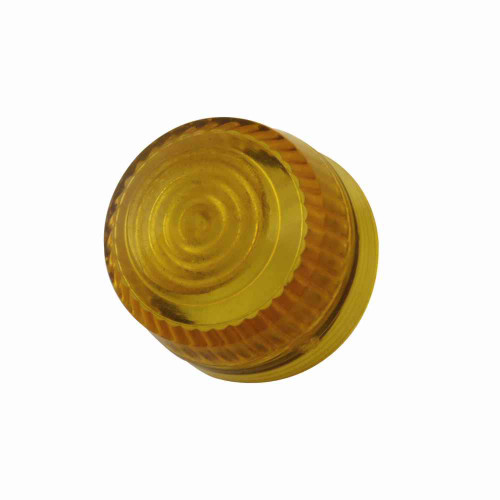 Eaton 10250TC3N 10250T pushbutton lens, 10250T series, Indicating Light and Master Test Pushbutton Lens, Yellow actuator, Plastic, Legend: Blank legend