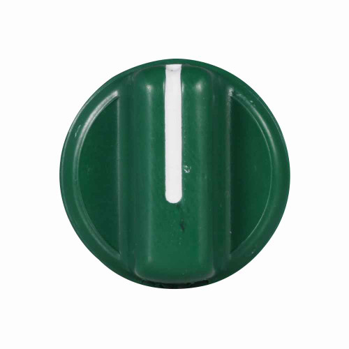 Eaton 10250TKG 10250T, Knob, 30.5 mm, Heavy-Duty Watertight/Oiltight, Used with Selector switch, non-illuminated, Green actuator, Blank legend