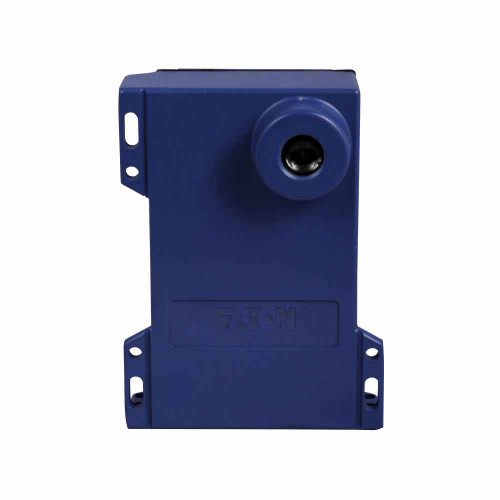 Eaton 1241D-6501 20 Series Self Contained Metal Body Photoelectric Sensor, Photoelectric, Right Angle, Sensor distance: 700 Ft., Die Cast Aluminum enclosure, Depends on Output Module, 95-130 Vac input, Thru-beam