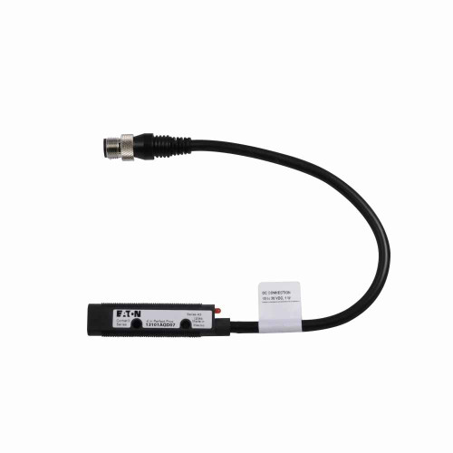 Eaton 13101AQD07 Comet 18mm tubular photoelectric sensor, Perfect Prox Photoelectric Sensor, Back Ground Suppression, 4 in range, Forward Viewing, Output ON, M12, 100 mA PNP, 250 mA NPN at 10-30 Vdc, 4 pin, NPN and PNP open collector, 10-30 Vdc