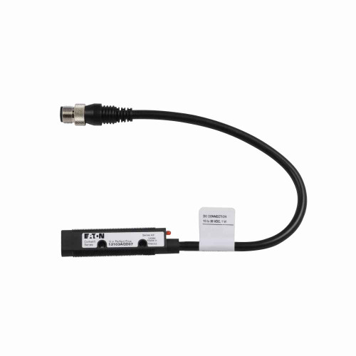 Eaton 13103AQD07 Comet 18mm tubular photoelectric sensor, Perfect Prox Photoelectric Sensor, Comet, Back Ground Suppression, 9 in range, Forward Viewing, Output ON, M12, 4-pin micro DC connector, 100 mA PNP, 250 mA NPN at 10-30 Vdc, 4 pin