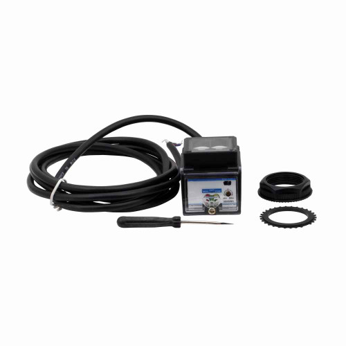 Eaton 1450E-6517 Photoelectric Sensor, Retroreflective, Forward Viewing, Output (green), power (yellow), alignment (red), 6.6 ft, 250 mA at 10-40 Vdc, PVC, NPN/PNP open collector outputs, 10-40 Vdc