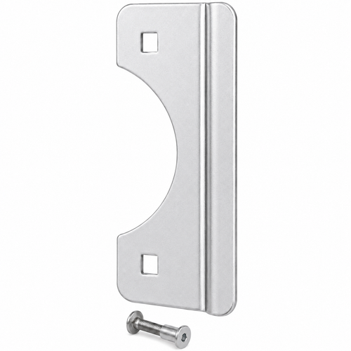 Don-Jo SLP-206 Latch Protector Short Offset Type for Outswing Doors with EBF Fasteners, 2-5/8" x 6" Steel