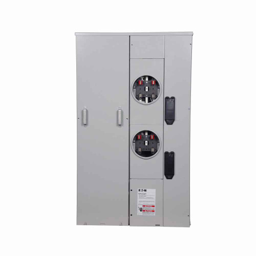 Eaton 1MP2204RC meter pack, 200A, Copper, Bus: 400A, No bypass, NEMA 3R, 2, Single-phase in/single-phase out, CCV2_X, CCVH2_X, CVS2_XMM, CV2_XMM, CVH2_XMM, Ring, 120/240V