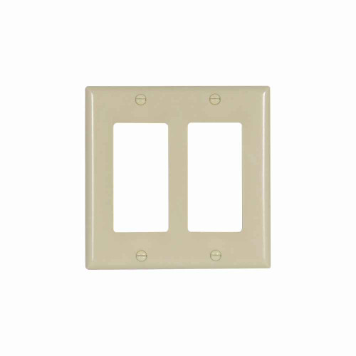 Eaton 2152V-SP-L decorator / GFCI wallplate, Wallplate 2G Decorator Thermoset Std IV Eaton 2152V-SP-L decorator / GFCI wallplate, Wallplate 2G Decorator Thermoset Std IV