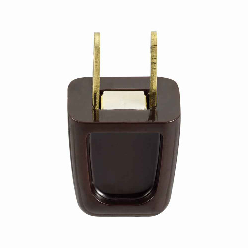 Eaton 2601B-BU straight blade plug , #18-10 AWG, 10A, Residential, 125V, Back wire, Brown, Brass, Thermoplastic, 1-15P, Two-pole, two-wire, non grounding, Insulation piercing, 18-2 SPT-1 cord, Thermoplastic, Bulk