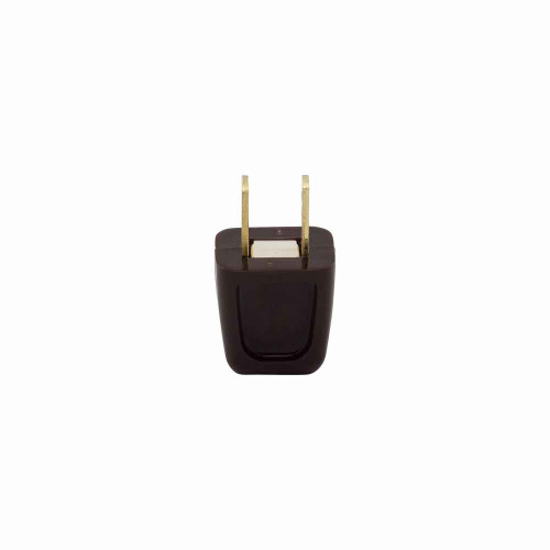 Eaton 2601-6B-BU straight blade plug , #18-10 AWG, 10A, Residential, 125V, Back wire, Brown, Brass, Thermoplastic, 1-15P, Two-pole, two-wire, non grounding, Insulation piercing, 18-2 SPT-1 cord, Thermoplastic, Bulk, polarized