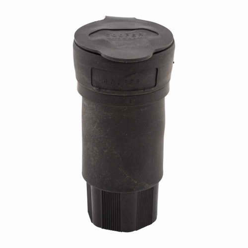 Eaton 3333CWBK Arrow Hart watertight locking connector, #18-10 AWG, 30A, Industrial, 125/250V, Back wiring, Black, Watertight, Non-NEMA, Three-pole, Three-wire, non-grounding, Santoprene thermoplastic elastomeric, 0.43 to 1.15 in