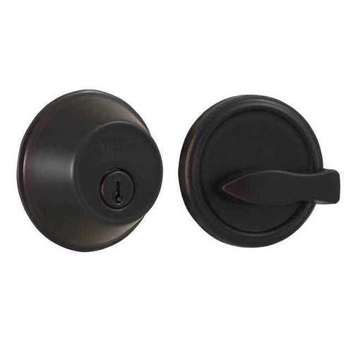 Weslock 0371 Single Cylinder Deadbolt with Adjustable Latch and Deadbolt Strikes