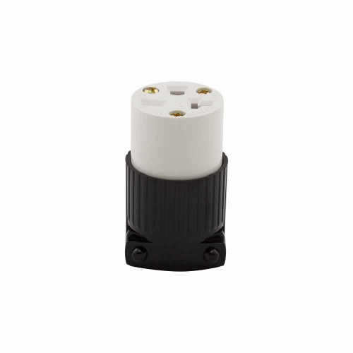 Eaton 5469 Arrow Hart ultra grip straight blade connector, #16-12 AWG, 20A, Industrial, 250V, Back wire, Black and white, Brass, Nylon, 6-20R, Two-pole, three-wire, grounding, Screw, 0.33-0.66", Polycarbonate, Core pack Eaton 5469 Arrow Hart ultra grip straight blade connector, #16-12 AWG, 20A, Industrial, 250V, Back wire, Black and white, Brass, Nylon, 6-20R, Two-pole, three-wire, grounding, Screw, 0.33-0.66", Polycarbonate, Core pack