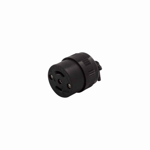 Eaton 7484 safety grip locking connector, #16-12 AWG, 15A, Industrial, 125/250V, Side wiring, Black, Midget, ML3, Three-pole, Three-wire, Phenolic Eaton 7484 safety grip locking connector, #16-12 AWG, 15A, Industrial, 125/250V, Side wiring, Black, Midget, ML3, Three-pole, Three-wire, Phenolic