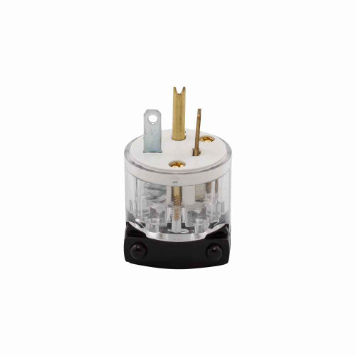 Eaton 8366 Arrow Hart safety grip hospital grade straight blade plug,#18-12 AWG,20A,Industrial,Flush,125V,Back and side,Clear,Brass,Polycarbonate with thermoplastic housing,5-20P,Two-pole,three-wire,grounding,Screw,0.25-0.69" dia,Core pack Eaton 8366 Arrow Hart safety grip hospital grade straight blade plug,#18-12 AWG,20A,Industrial,Flush,125V,Back and side,Clear,Brass,Polycarbonate with thermoplastic housing,5-20P,Two-pole,three-wire,grounding,Screw,0.25-0.69" dia,Core pack
