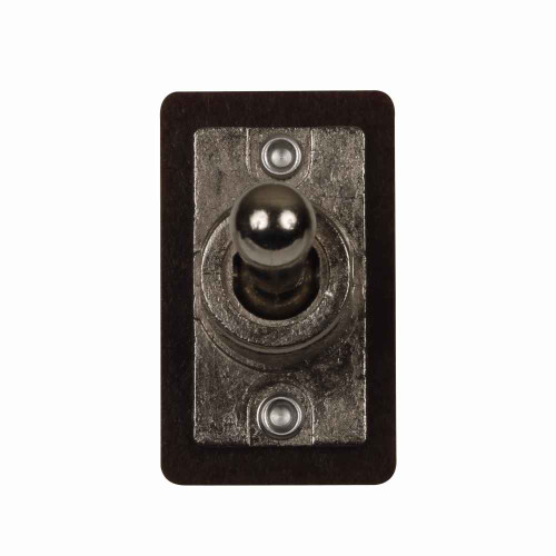 Eaton 8373K107 AC/DC Rated Toggle Switch, Circuit code: D, 0.469-inch bushing, Circuit position: ON-NONE-ON, 0.5-inch lever, Two-pole, Double-throw, 7A at 125 Vac, 3A at 250 Vdc, Solder lugs