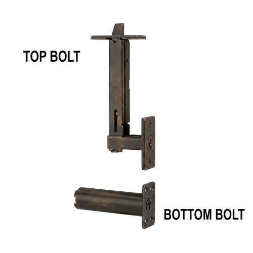 Cal-Royal Cal-Royal UNIFB930 Metal and Wood Door Universal Flush Bolts CAL-UNIFB930
