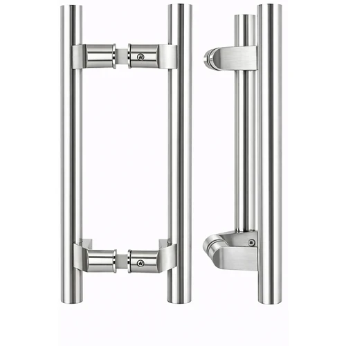 ABH AB3310 Offset Flat End Door Pull Handle - Commercial Grade Surface Mount