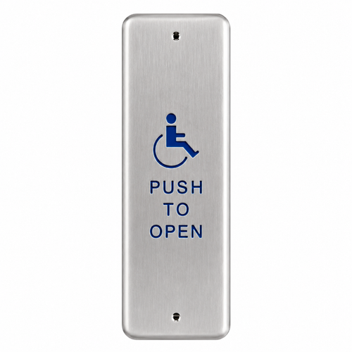 RCI 941 Mullion Push Plate with Universal Touch Activation and Tamper-Resistant Design
