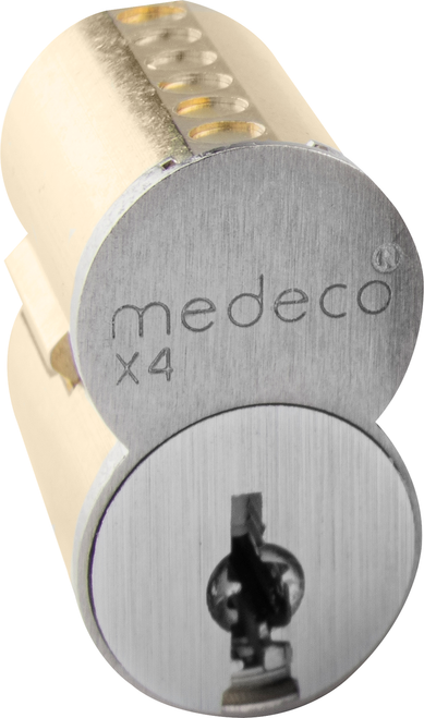 Medeco X4 Small Format Interchangeable Core, KeyMark, 8E Keyway