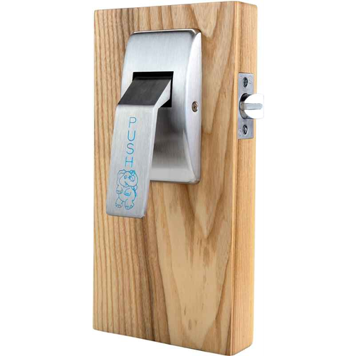 ABH 6800Q Quiet Low Profile Hospital Push/Pull Latch with Round Cover