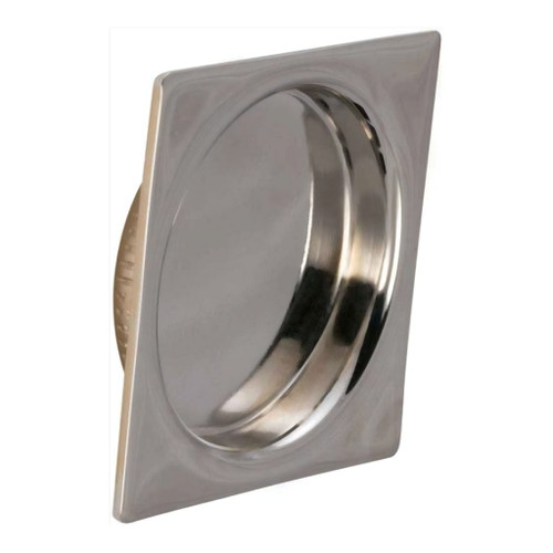 Omnia Omnia 7504 2-3/16" Square Trim with Round Cup Flush Pocket Sliding Door Pull OMN-7504