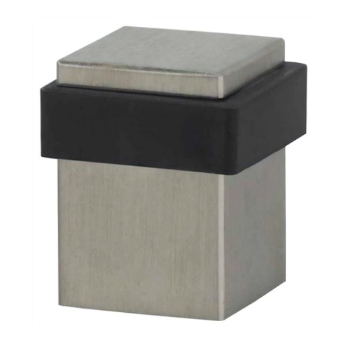 Omnia Omnia 7620 Modern Square Floor Door Stop, Solid Stainless Steel OMN-7620
