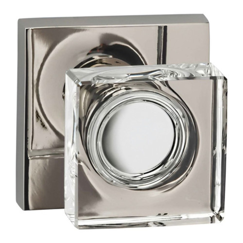 Omnia Omnia 956 Interior Glass Knob Latchsets, 2-3/8 Backset, Full Lip, Solid Brass, 2-5/8" Projection, 2" Height OMN-956