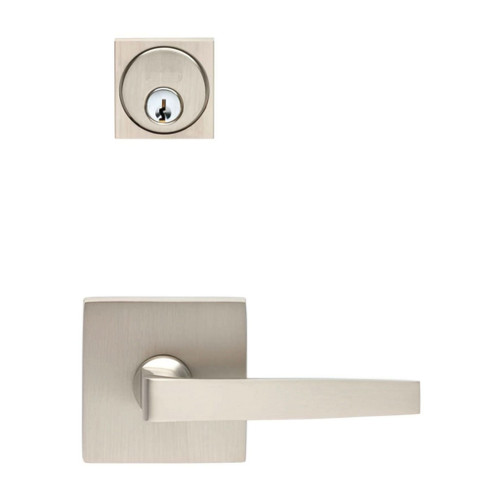 Omnia Omnia 2036S Mortise Square Rose Lever Lockset With Plates, 7/16" projection x 2-9/16" square Rose, 1-1/2" x 1/4", 1-1/8" projection, 1-7/16" square rose Turnpiece OMN-2036S