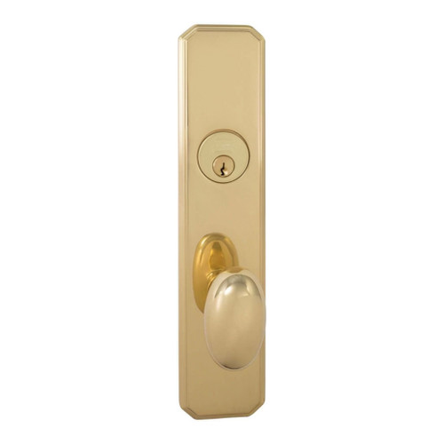 Omnia Omnia 11432 Traditional Mortise Knob Lockset With Plates, 10-5/8" Overall, 2-3/8" Width, 2-7/8" Projection OMN-11432