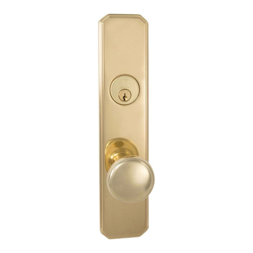 Omnia Omnia 11442 Traditional Mortise Knob Lockset With Plates, 10-5/8" Overall, 2-3/8" Width, 2-1/2" Projection OMN-D11432-1