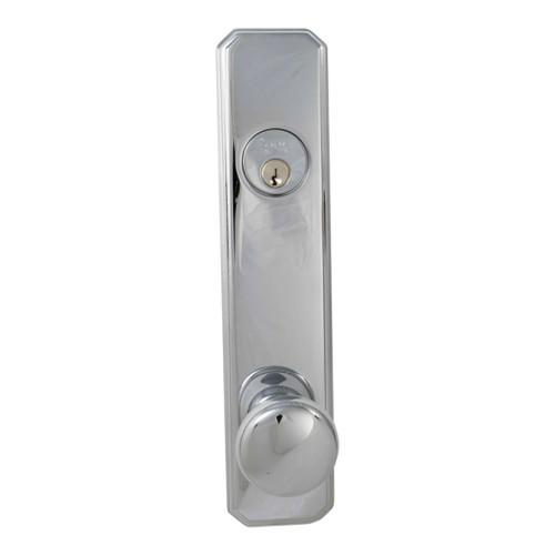 Omnia Omnia D11442 Traditional Deadbolt Knob Lockset With Plates, 10-5/8" Overall, 2-3/8" Width, 2-1/2" Projection, 5-1/2" Center to Center OMN-D11442