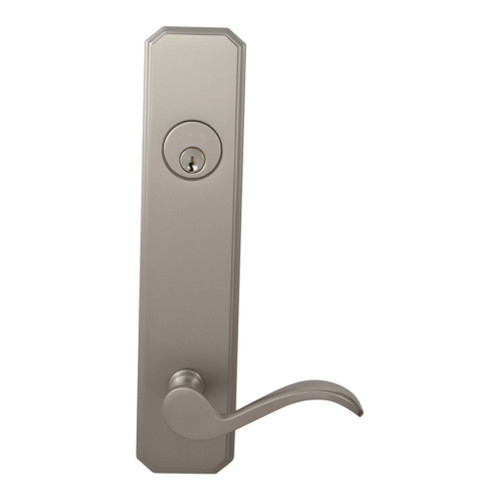 Omnia Omnia D11895 Traditional Deadbolt Lever Lockset With Plates, 10-5/8" Overall, 2-3/8" W, 2-3/4" Projection, 5-1/2" Center to Center OMN-D11895