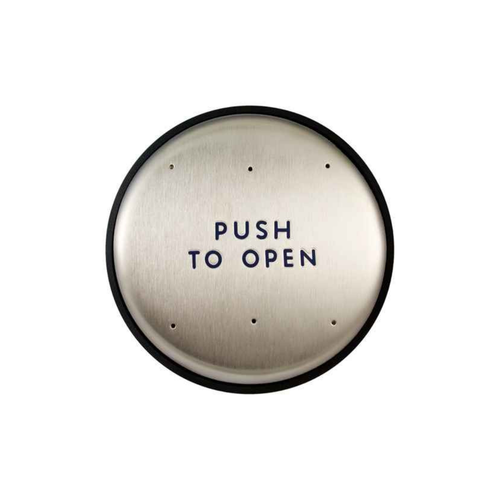 Norton Rixson 6" Round Push Switch with Stainless Steel Construction and 15 Amp Rating