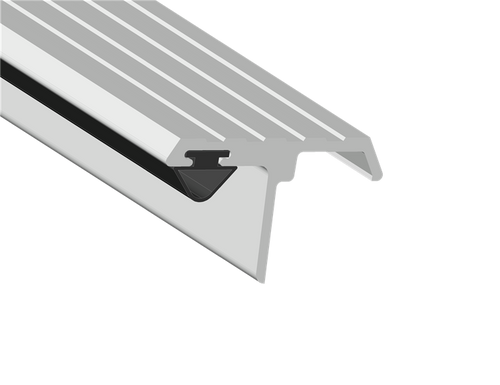 Cal-Royal EAST-501 Aluminum T-Astragal with Vinyl Insert