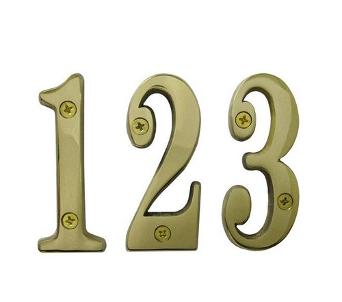 Cal-Royal SBN Solid Brass Numbers 0-9