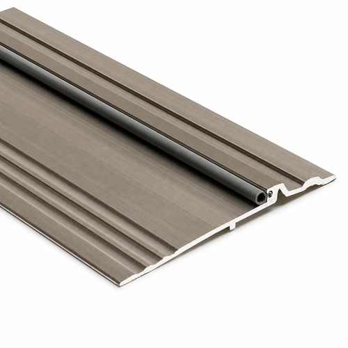 NGP 896S Bumper Seal Threshold, Silicone, Mill Aluminum, 1/2" x 5"