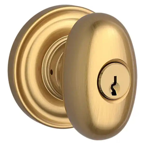 Baldwin Baldwin Reserve Ellipse Single Cylinder Keyed Entry Knob Set with Traditional Rose BAL-EN-ELL-TR