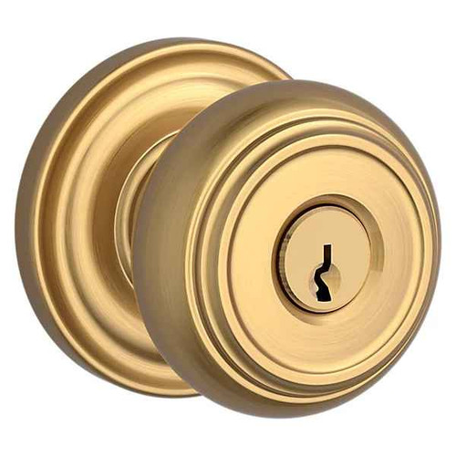 Baldwin Baldwin Reserve Traditional Single Cylinder Keyed Entry Knob Set with Traditional Rose BAL-EN-TRA-TR