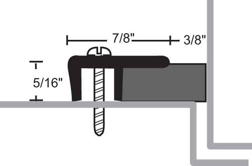 NGP NGP 132NA Neoprene Sponge Seal, Anodized Aluminum NGP-132NA