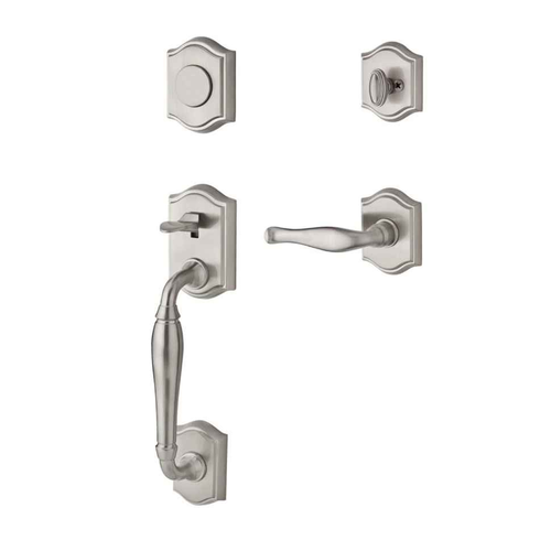 Baldwin Reserve Westcliff Full Dummy Entry Handleset with Traditional Rose