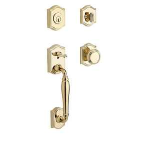 Baldwin Reserve SmartKey Westcliff Single Cylinder Keyed Entry Handleset with Traditional Rose