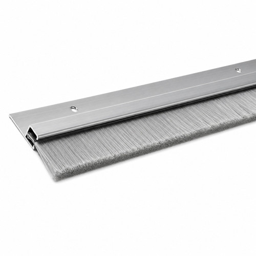 NGP D608 1" Nylon Brush Door Sweep with Aluminum Mounting Base
