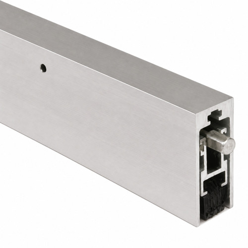 NGP 420 Automatic Door Bottom with Neoprene Seal - Anodized Aluminum finish, surface mount, 7/8" max drop