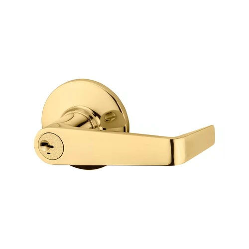 Kwikset KWI-756KNL-S Kingston Lever Light Commercial Keyed Entry Door Lock SmartKey with RCAL Latch and RCS Strike