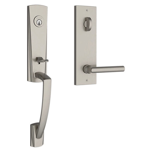 Baldwin Reserve Miami Single Cylinder Keyed Entry Handleset with Interior Trim and Emergency Egress Function