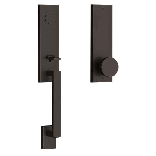 Baldwin Reserve Seattle Full Dummy Entry Handleset with Contemporary Rose