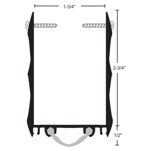 NGP 99V Extended Door Shoe with Vinyl Insert