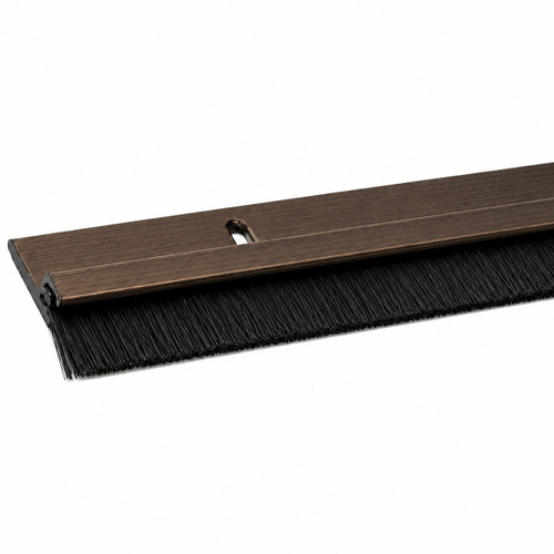 NGP B606 1/2" Nylon Brush Door Sweep with Aluminum Mounting Base
