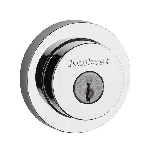 Kwikset KWI-158RDT 20 Min UL Rated Milan Round Rose Single Cylinder Deadbolt SmartKey with 6AL FD Latch and Dual RCS and 5303 Full Lip Strike Key Coded and LESSKEY