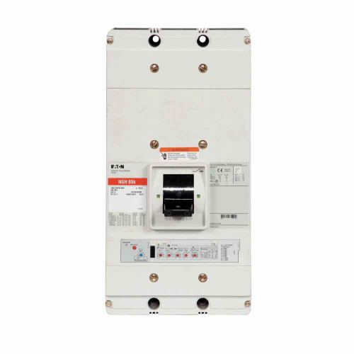 Eaton NGH312T33WP08 Series G electronic molded case circuit breaker, NG-frame, NG, Digitrip 310 RMS, Electronic LS trip, 600A trip rating, Three-pole, 1200A, 480 Vac, 100 kAIC at 240 Vac, 65 kAIC at 480 Vac, No terminals, 50/60 Hz, Adjustable Eaton NGH312T33WP08 Series G electronic molded case circuit breaker, NG-frame, NG, Digitrip 310 RMS, Electronic LS trip, 600A trip rating, Three-pole, 1200A, 480 Vac, 100 kAIC at 240 Vac, 65 kAIC at 480 Vac, No terminals, 50/60 Hz, Adjustable